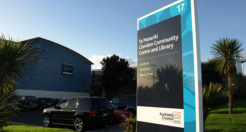 Te Matariki Clendon entrance signage