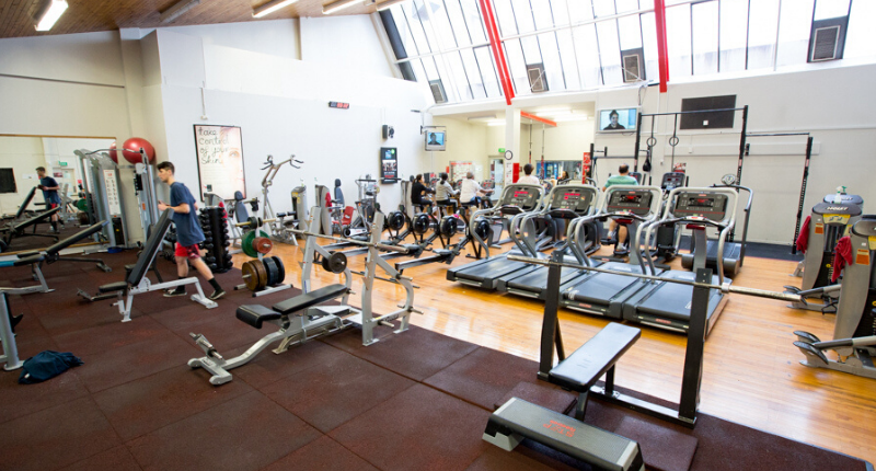 image of gym floor at ellerslie leisure centre